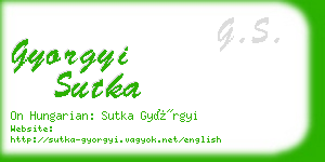 gyorgyi sutka business card